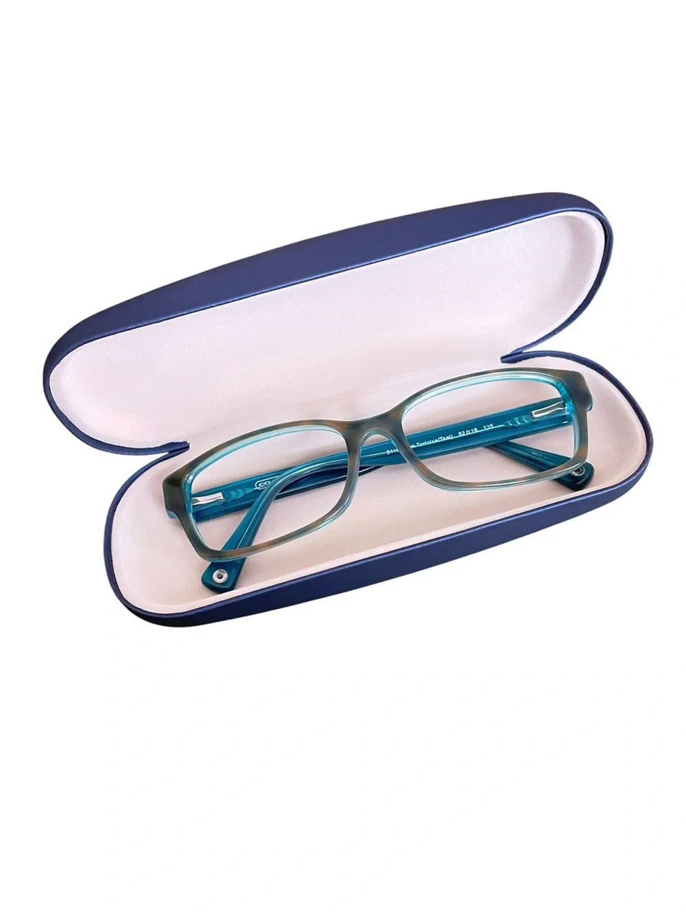 Coach HC 6040 Brooklyn Women's Dark Tortoise & Teal Eyewear Frames & Case